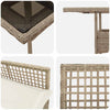 Hage Spisegruppe 3 pcs Beige Poly rattan
