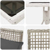 Hage Spisegruppe 3 pcs Grå Poly rattan