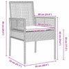 Hage Spisegruppe 3 pcs Grå Poly rattan
