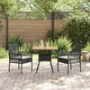 Hage Spisegruppe 3 pcs Svart Poly rattan