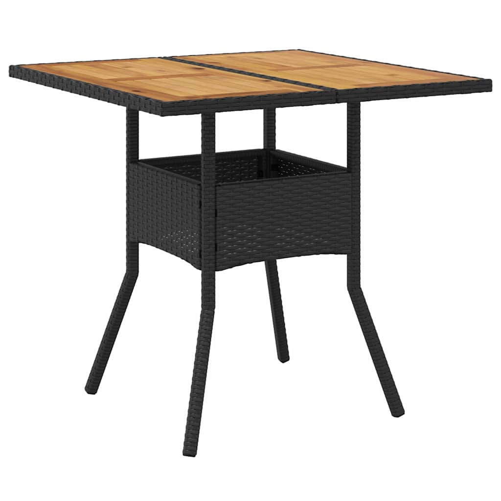 Hage Spisegruppe 3 pcs Svart Poly rattan