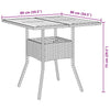 Hage Spisegruppe 3 pcs Svart Poly rattan