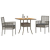 Hage Spisegruppe 3 pcs Grå Poly rattan
