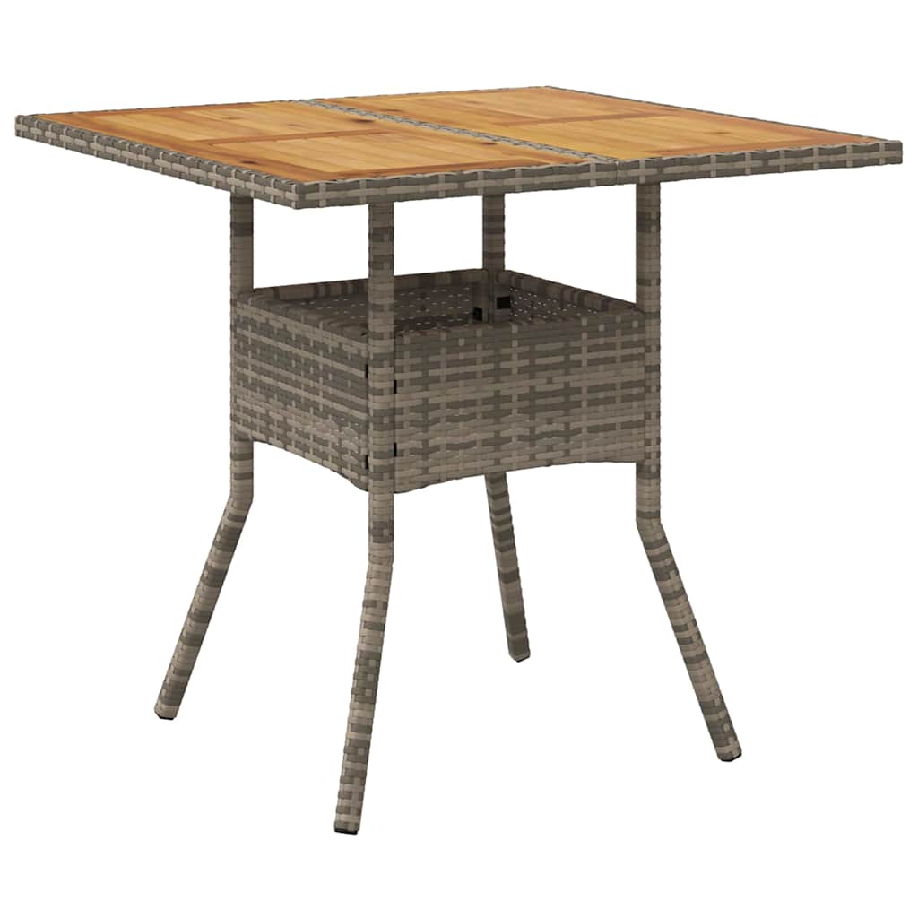 Hage Spisegruppe 5 pcs Grå Poly rattan