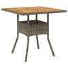 Hage Spisegruppe 5 pcs Grå Poly rattan