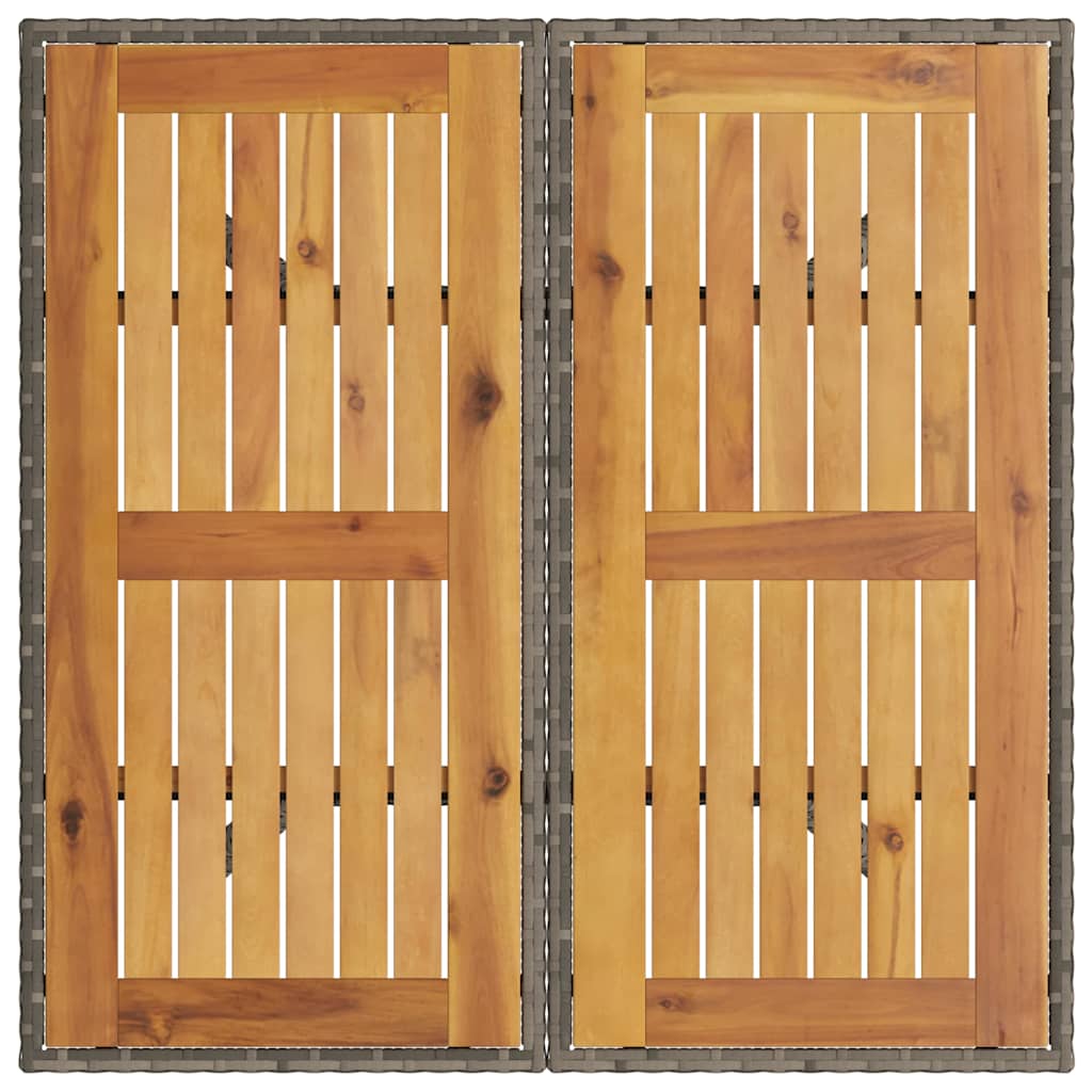 Hage Spisegruppe 5 pcs Grå Poly rattan
