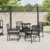 Hage Spisegruppe 5 pcs Svart Poly rattan