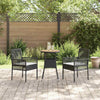 Hage Spisegruppe 3 pcs Svart Poly rattan