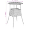 Hage Spisegruppe 3 pcs Svart Poly rattan