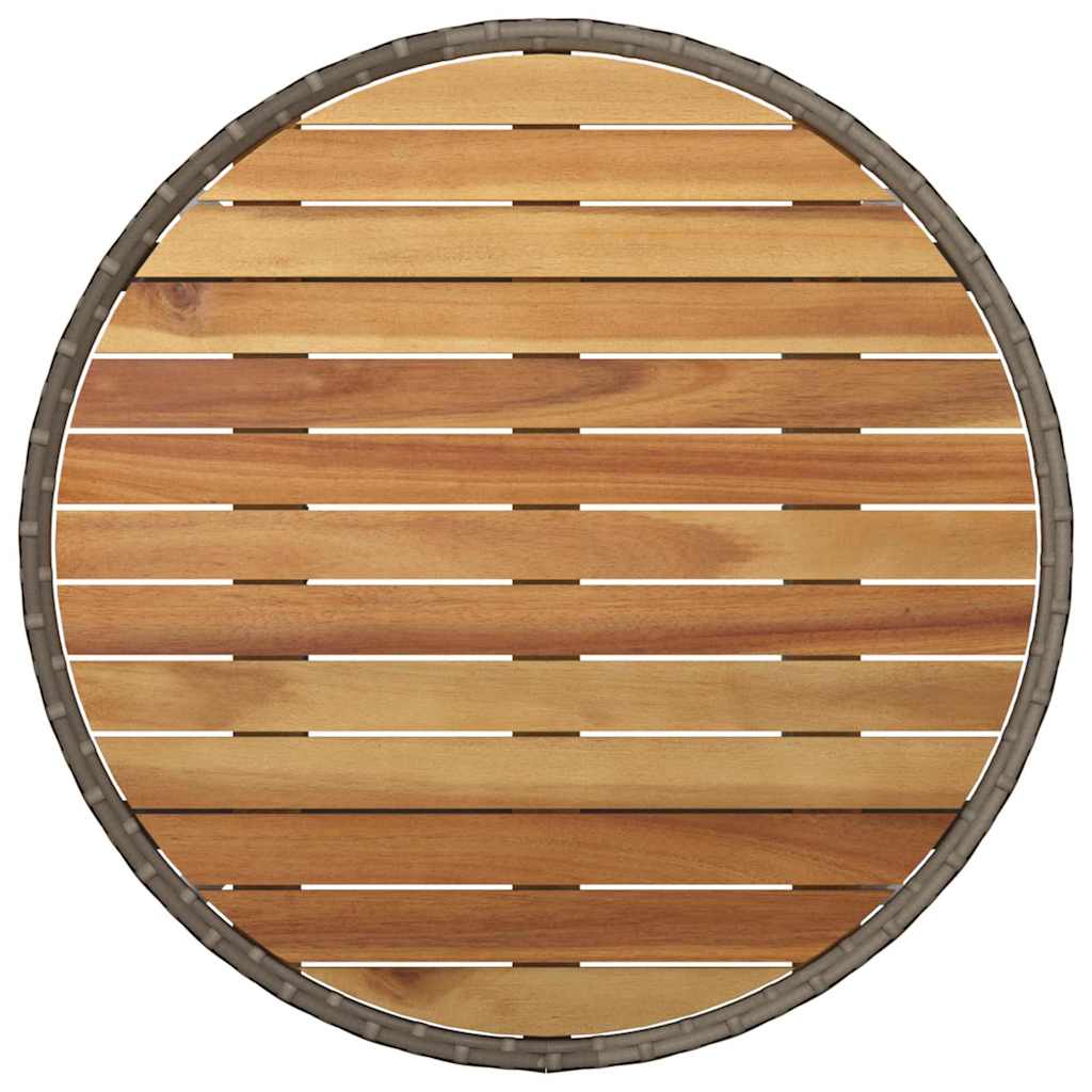 Hage Spisegruppe 5 pcs Grå Poly rattan
