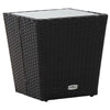 Hage Bistro Sett 3 pcs Svart Poly rattan