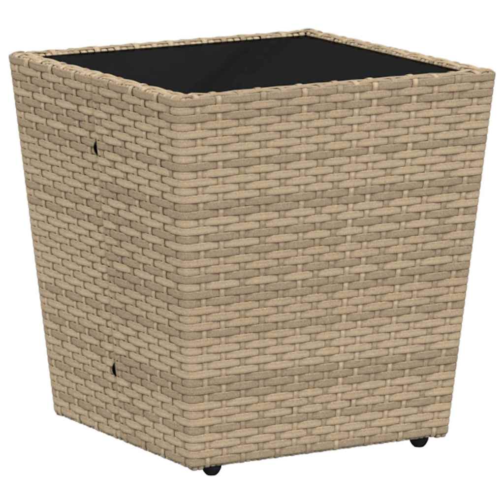 Hage Bistro Sett 3 pcs Beige Poly rattan