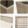 Hage Bistro Sett 3 pcs Beige Poly rattan
