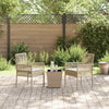 Hage Bistro Sett 3 pcs Beige Poly rattan