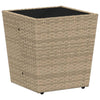 Hage Bistro Sett 3 pcs Beige Poly rattan