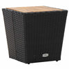 Hage Bistro Sett 3 pcs Svart Poly rattan