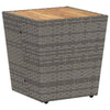 Hage Bistro Sett 3 pcs Grå Poly rattan