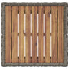 Hage Bistro Sett 3 pcs Grå Poly rattan