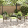 Hage Bistro Sett 3 pcs Grå Poly rattan