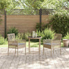 Hage Bistro Sett 3 pcs Beige Poly rattan