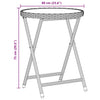 Hage Bistro Sett 3 pcs Beige Poly rattan