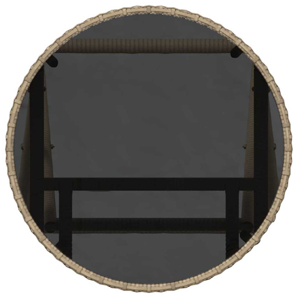 Hage Bistro Sett 3 pcs Beige Poly rattan