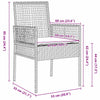 Hage Bistro Sett 3 pcs Svart Poly rattan