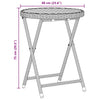 Hage Bistro Sett 3 pcs Svart Poly rattan