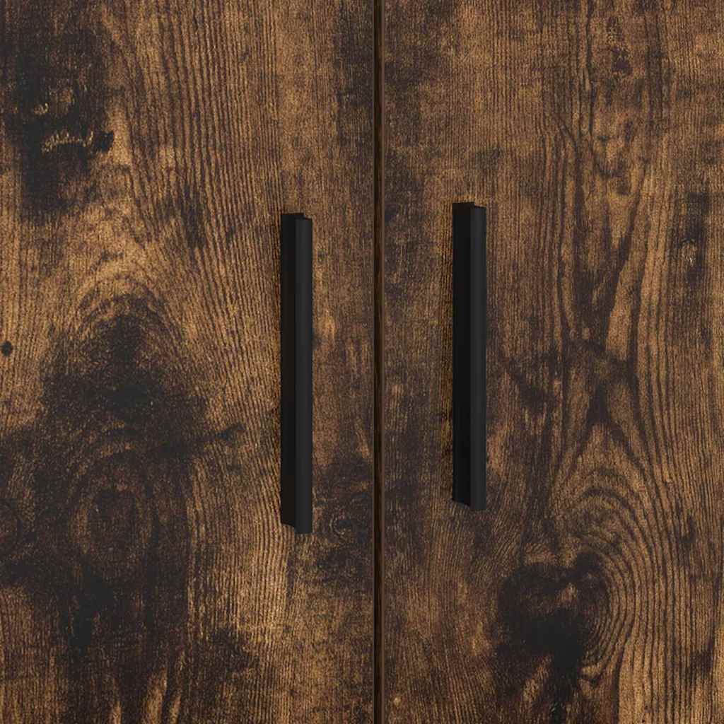 Sengestamme med skuff Røkt eik 90 x 200 cm Konstruert tre