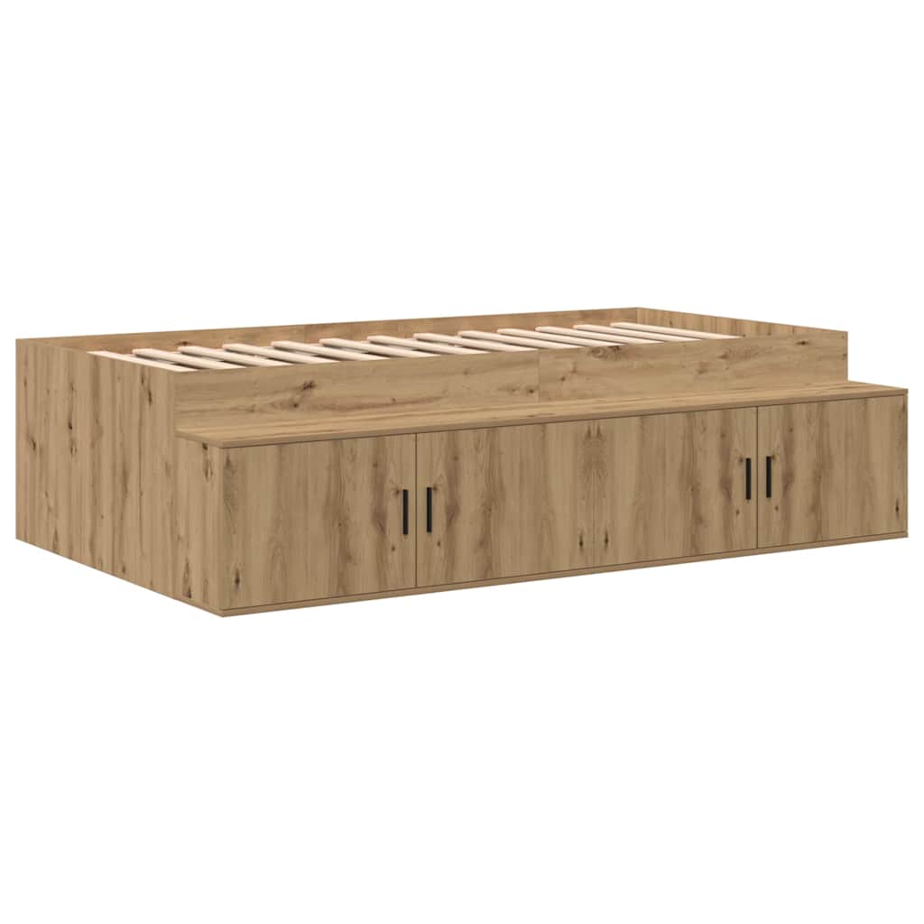 Sengestamme med skuff Artisan Eik 90 x 200 cm Konstruert tre