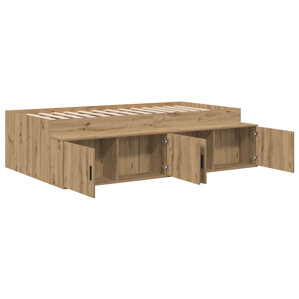 Sengestamme med skuff Artisan Eik 90 x 190 cm Konstruert tre