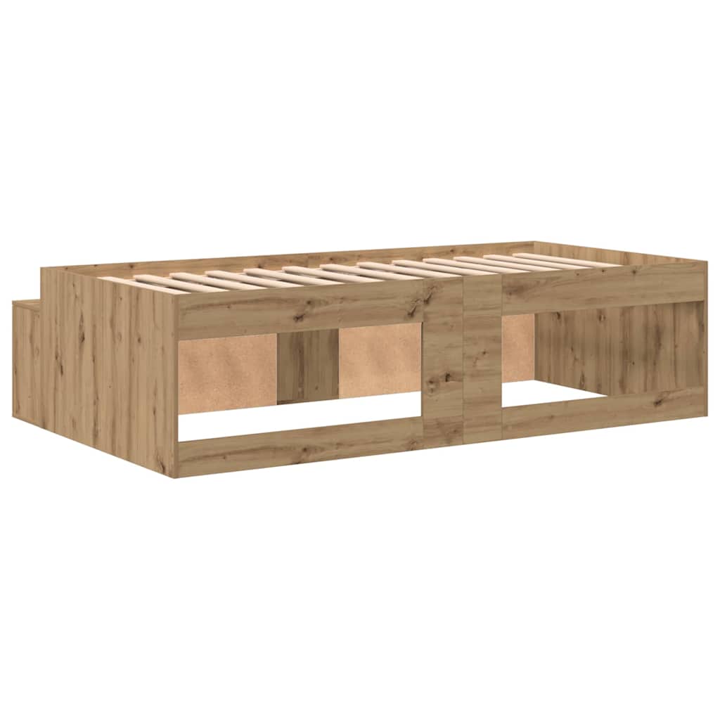 Sengestamme med skuff Artisan Eik 90 x 190 cm Konstruert tre