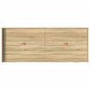 Seng med lagring med hodegjerde Sonoma eik 90 x 200 cm Konstruert tre