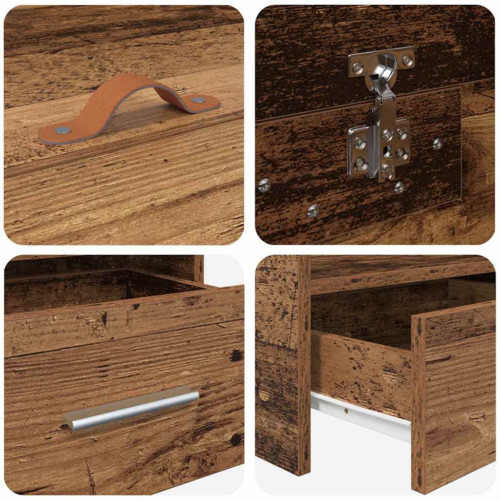 Sengestamme med hodegjerde Gamle tre 80 x 200 cm Konstruert tre