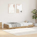 Sengestamme med skuff Artisan Eik 80 x 200 cm Konstruert tre