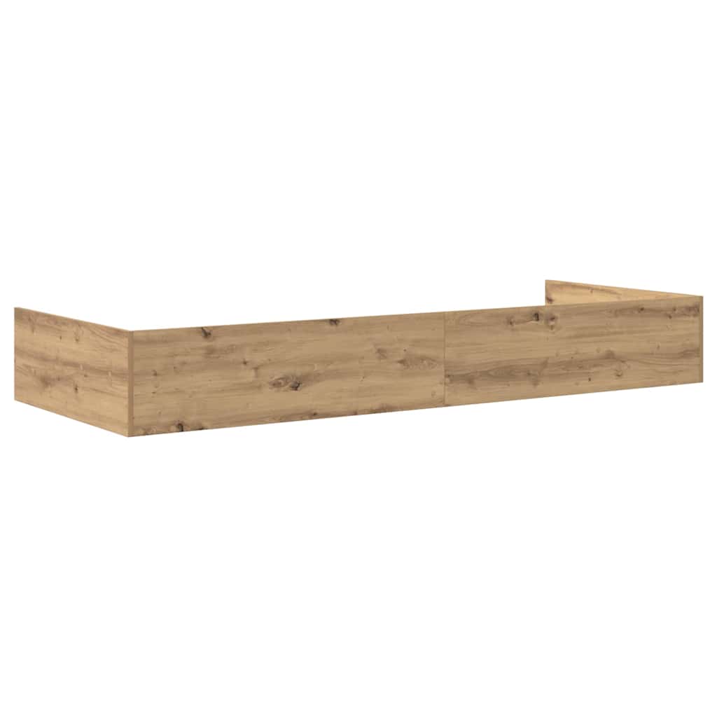 Seng med lagring med skuff Artisan Eik 80 x 200 cm Konstruert tre