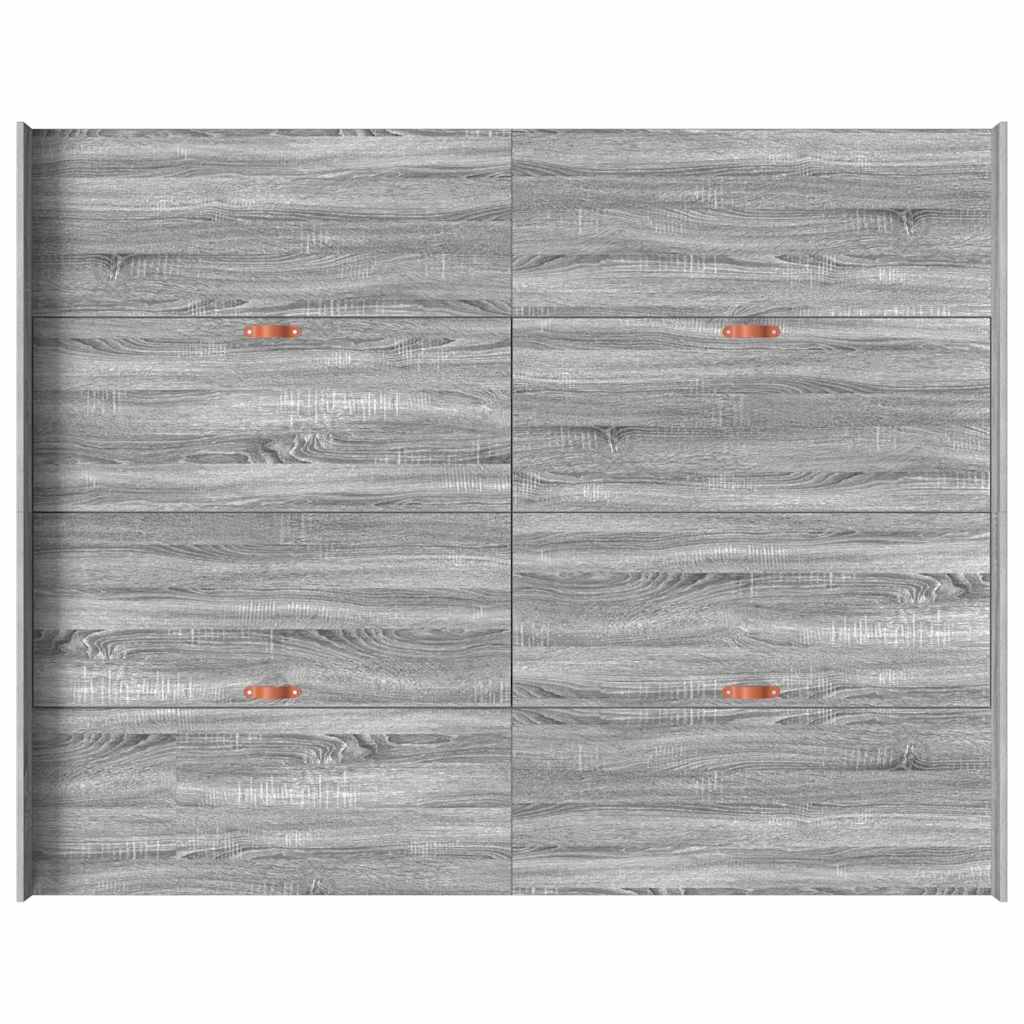 Seng med lagring Grå Sonoma 135 x 190 cm Konstruert tre