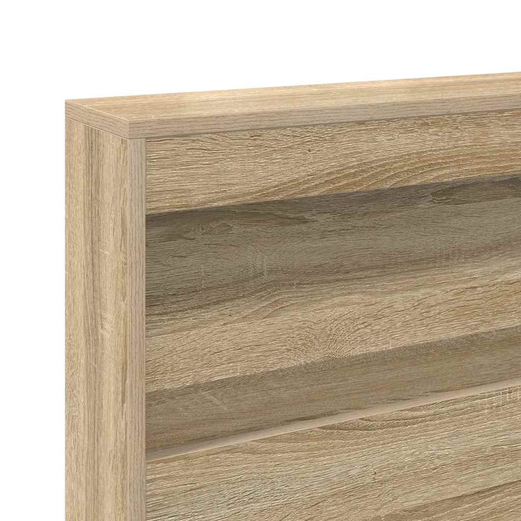 Lagringshodegavl med hylle Sonoma eik 80 cm Konstruert tre