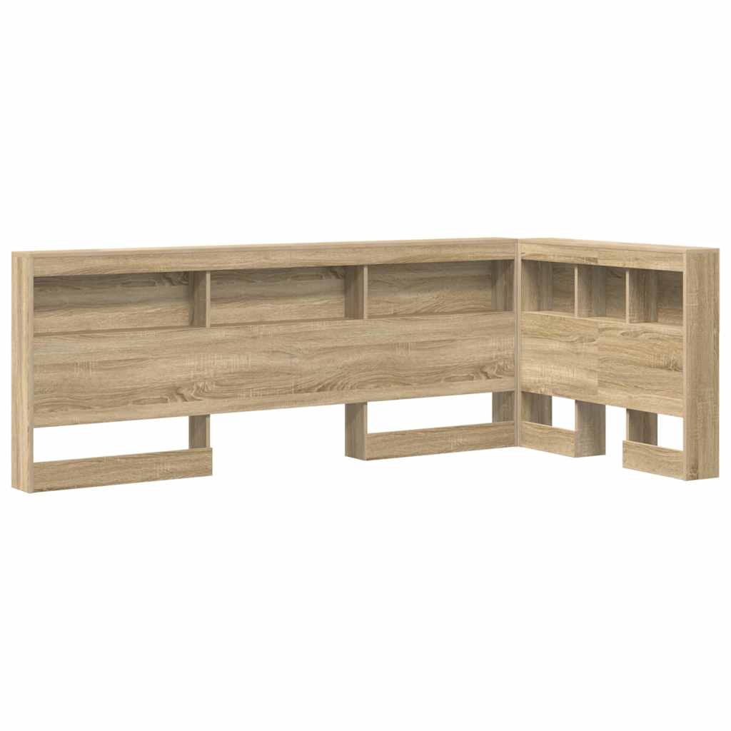 Lagringshodegavl med hylle Sonoma eik 80 cm Konstruert tre