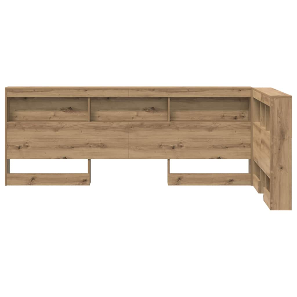 Lagringshodegavl med hylle Artisan Eik 100 cm Konstruert tre