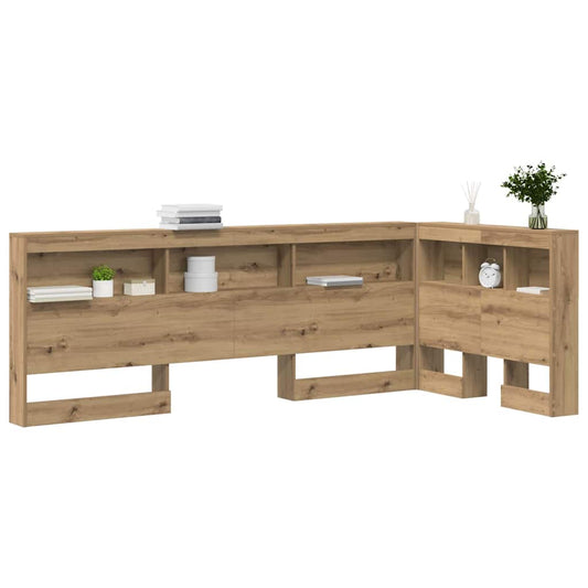 Lagringshodegavl med hylle Artisan Eik 100 cm Konstruert tre