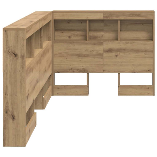 Lagringshodegavl med hylle Artisan Eik 100 cm Konstruert tre