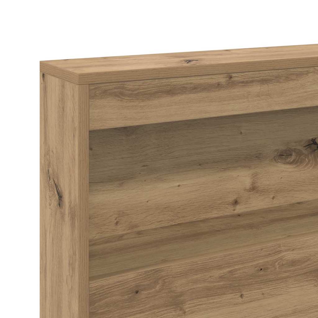 Lagringshodegavl med hylle Artisan Eik 140 cm Konstruert tre