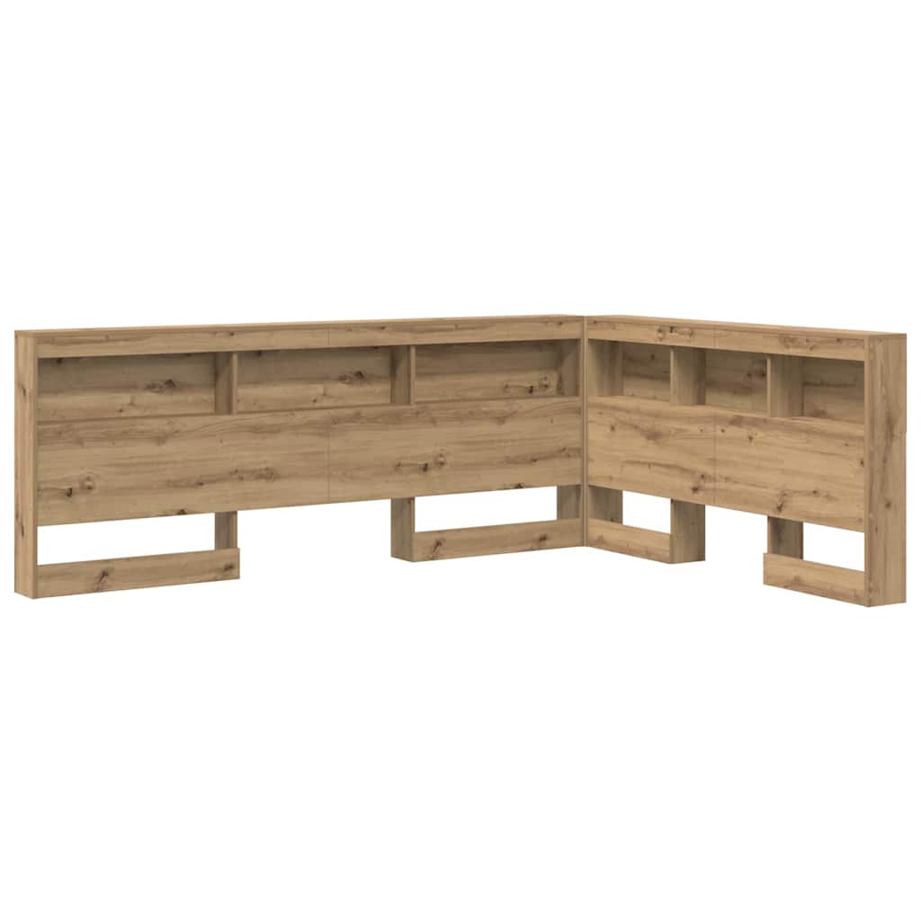 Lagringshodegavl med hylle Artisan Eik 140 cm Konstruert tre