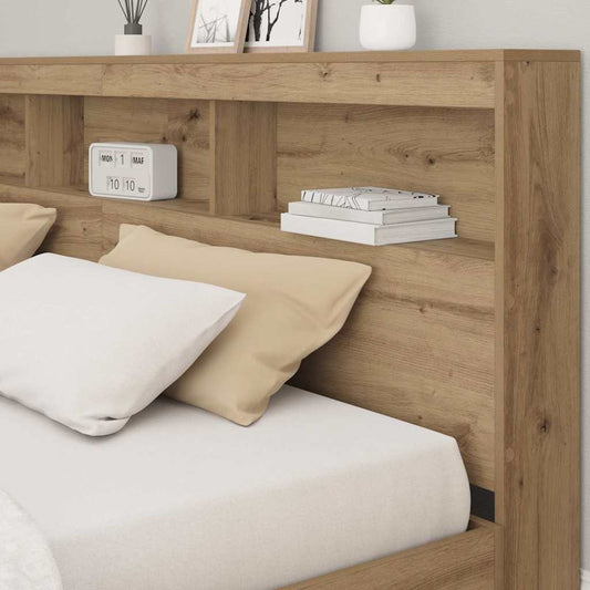 Lagringshodegavl med hylle Artisan Eik 180 cm Konstruert tre