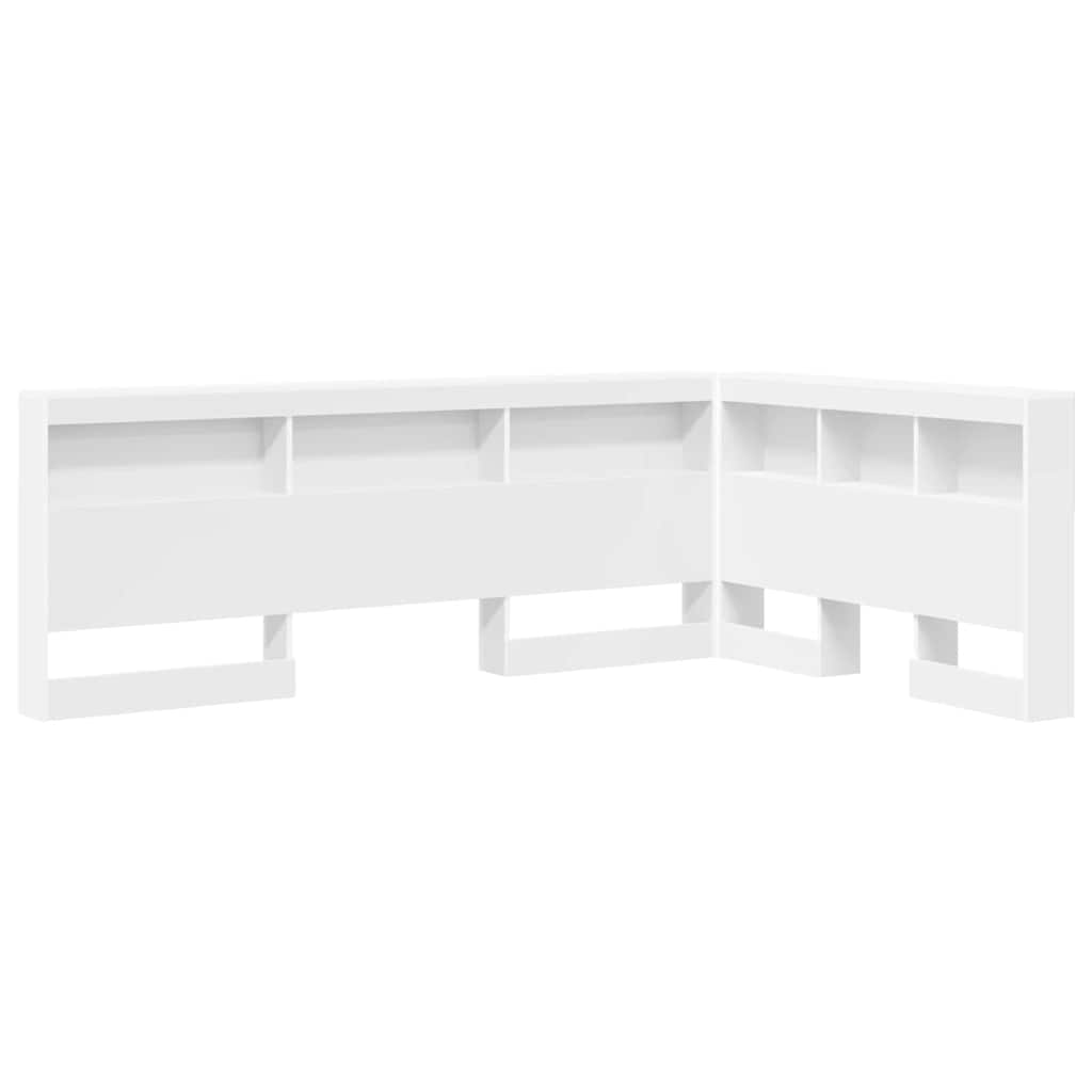 Lagringshodegavl Hvit 207,5 x 137,5 x 76,5 cm Konstruert tre