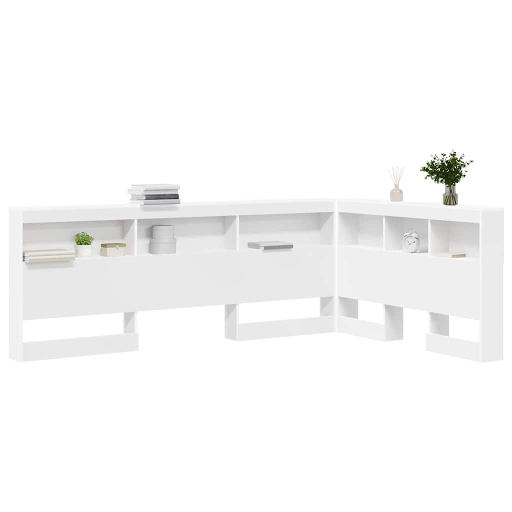 Lagringshodegavl Hvit 207,5 x 137,5 x 76,5 cm Konstruert tre