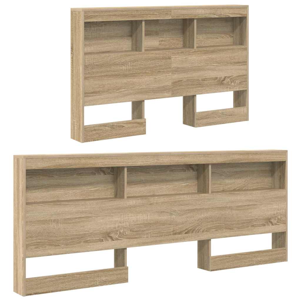 Lagringshodegavl med hylle Sonoma eik 207,5 x 137,5 x 76,5 cm