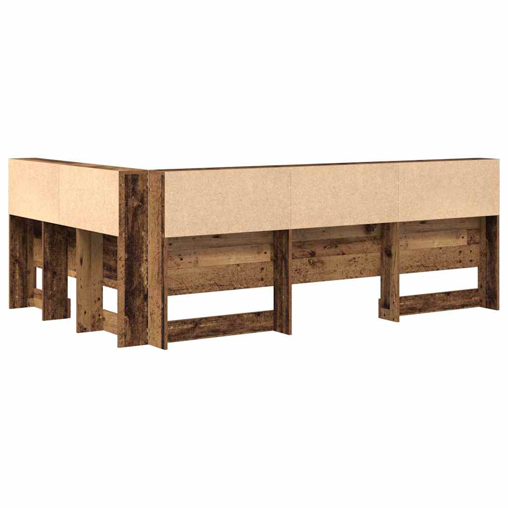 Lagringshodegavl med hylle Gamle tre 207,5 x 137,5 x 76,5 cm