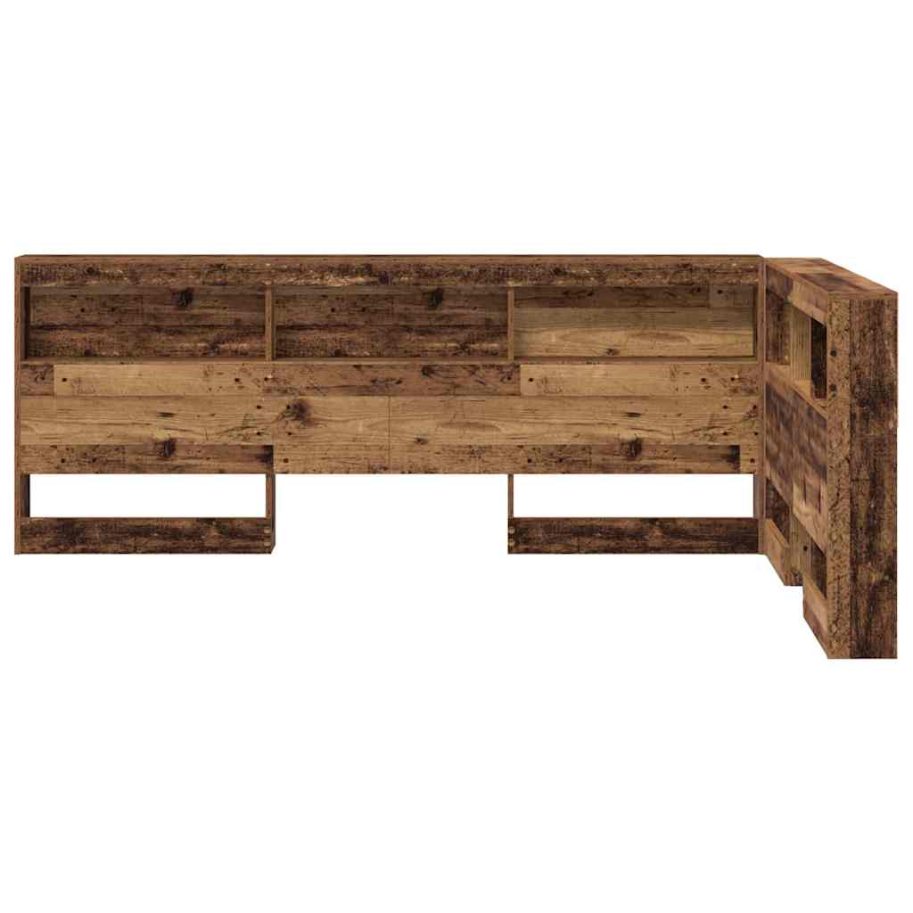 Lagringshodegavl med hylle Gamle tre 207,5 x 137,5 x 76,5 cm